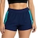 Short Selene Duplo com Recorte Sport Feminino AZUL