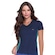 Camiseta Selene Com Recorte Lateral Feminina AZUL