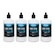 Kit com 4 Óleos Lubrificantes Cera Corrente Bike Algoo Premium 200 ml BRANCO