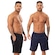 Kit 2 Bermuda Helanca Academia Corrida Esportiva Bolso Masculina PRETO/AZUL