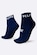 Meia Cano Curto Corrida HUPI Running Pro Run AZUL ESCURO