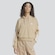 Blusão de Moletom Cropped adidas Essentials 3 Stripes Feminino BEGE