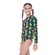 Camiseta Infantil Speedo Manga Longa Jungle Tiger PRETO