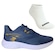 Kit Masculino Tênis Rainha Play Iv e Meia AZUL ESCURO