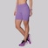 Shorts Canelado Selene Sem Costura Feminino ROXO
