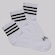 Kit  3 Pares de Meia Cano Médio adidas 3 Listras Unissex BRANCO