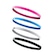 Faixa de Cabelo com Silicone Sportbr Coloridas - 4 unidades - ROSA/AZUL ESC