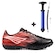 Chuteira de Society Adulto Penalty Tornado + Bomba PRETO/VERMELHO