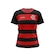 Camisa do Flamengo Baby Look Principia Rubro Negro Braziline Feminina VERMELHO/PRETO