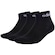 Meia Masculina Adidas Linear Ankle 3 Pares PRETO/BRANCO