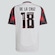 Camisa do Flamengo II 25/26 18 de La Cruz adidas Masculina BRANCO