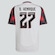 Camisa do Flamengo II 25/26 27 B. Henrique Adidas Masculina BRANCO