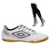 Chuteira de Futsal Adulto Umbro Brave + 1 par de Meião BRANCO/PRETO