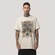 Camiseta Regular MCD Cavaleiro Fome Balança Masculino BEGE