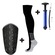 Kit Esportivo Penalty Bomba de Ar SAC 6000 + Meião Matis + Caneleira Matis X PRETO