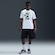 Camiseta Nike Sportswear Connect Masculina BRANCO/PRETO