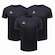 Kit Camiseta Masculina Topper Classic New - 3 Unidades PRETO