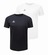 Kit Camiseta Masculina Topper Classic New - 2 Unidades PRETO/BRANCO