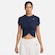 Camiseta Cropped Nike Sportswear Chill Knit Feminina AZUL ESCURO