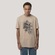 Camiseta Regular MCD Caveira Caligrafitti Masculino BEGE