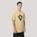 Camiseta Regular MCD Pipa Texturizada Relevo Masculino AMARELO