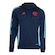 Blusão de Moletom de Treino com Capuz do Flamengo Tiro 24 adidas Masculino AZUL ESCURO