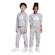 Agasaho Jogger Infantil adidas Essentials CINZA/BRANCO