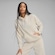 Blusão de Moletom Feminino Puma com Capuz ESS Relaxed BRANCO