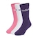 Meias Infantil Adidas Linear Crew - 3 Pares por pacote BRANCO/ROSA