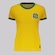 Camisa do Brasil FutFanatics Retrô 1970 Feminina AMARELO