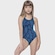 Maiô Speedo Cross Duo Banana Infantil AZUL
