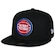 Boné Masculino New Era 5950 Detroit Pistons NBA Fechado PRETO
