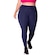 Calça Legging Selene Básica Fitness Plus Size Feminina AZUL ESCURO