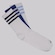 Kit Meia Cano Médio adidas Crew 3 Pares Infantil BRANCO