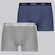 Kit 2 Cuecas Boxer Mash Cotton Masculina CINZA