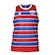 Camisa Regata do Fortaleza Leão 1918 Masculina Listrada AZUL/VERMELHO