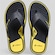 Chinelo Rider Weekend Masculino PRETO/AMARELO CLA