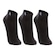 Meia Cano Curto Lupo com 3 Pares Unissex PRETO