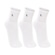 Meia Cano Médio Lupo com 3 Pares Unissex BRANCO