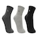 Meia Cano Médio Lupo com 3 Pares Unissex CINZA ESC/CINZA