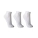 Meia Cano Curto Lupo com 3 Pares Unissex BRANCO
