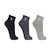 Meia Cano Curto Lupo com 3 Pares Unissex MESCLADO