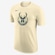 Camiseta Milwaukee Bucks Nike Masculina BEGE