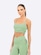 Top Fitness Feminino Manly Metalic VERDE