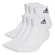 Kit Unissex Meia Cano Médio Adidas - 6 Pares BRANCO/PRETO