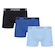 Kit 3 Cuecas Puma Boxer Sem Costura Masculina AZUL/PRETO