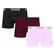 Kit 3 Cuecas Puma Boxer Sem Costura Masculina PRETO/ROSA