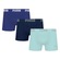 Kit 3 Cuecas Puma Boxer Sem Costura Masculina AZUL/VERDE