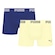 Kit 2 Cuecas Puma Boxer Sem Costura Masculina AZUL/AMARELO