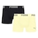 Kit 2 Cuecas Puma Boxer Sem Costura Masculina PRETO/AMARELO